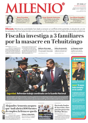 Cover of Milenio Puebla