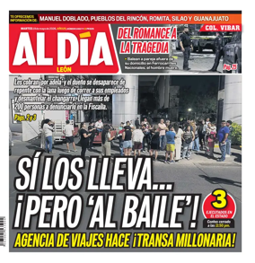 Cover of Periodico Al Dia (Leon)