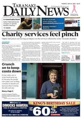Cover of Taranaki Daily News