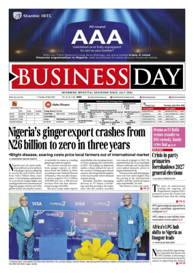 Cover of Business Day (Nigeria)