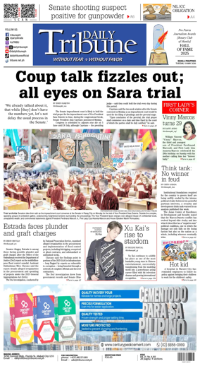 Cover of Daily Tribune (Philippines)