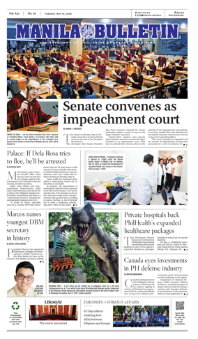 Cover of Manila Bulletin