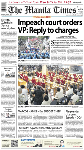 Cover of The Manila Times