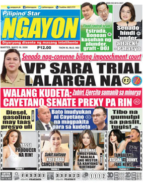 Cover of Pilipino Star Ngayon