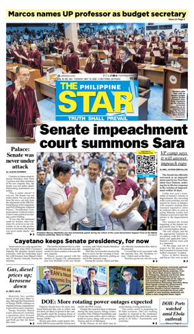 Cover of The Philippine Star