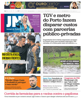 Cover of Jornal de Noticias