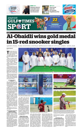 Cover of Gulf Times Sport