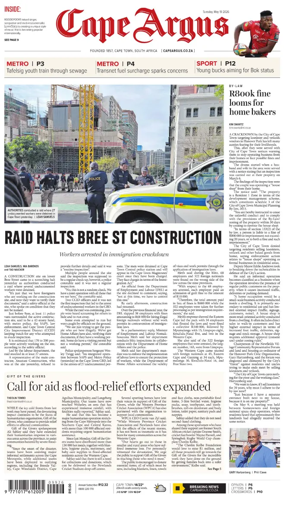 Cover of Cape Argus (PM Edition)