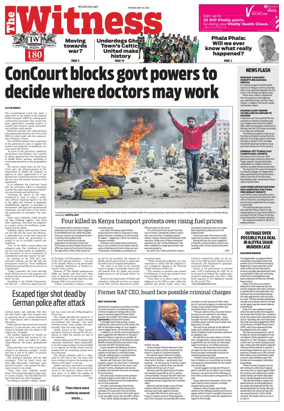 Cover of The Witness (South Africa)