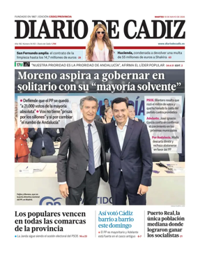 Cover of Diario de Cadiz