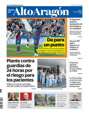 Cover of Diario del Alto Aragon