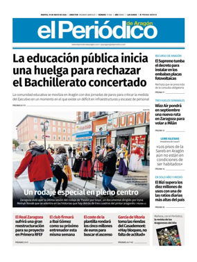 Cover of El Periodico Aragon