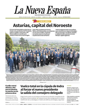 Cover of La Nueva Espana (Occidente)