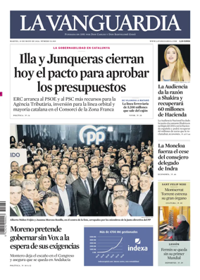 Cover of La Vanguardia
