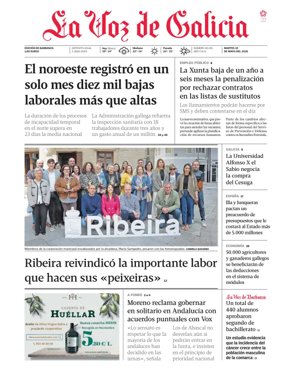 Cover of La Voz de Galicia (Barbanza)