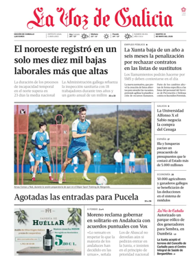 Cover of La Voz de Galicia (Carballo)