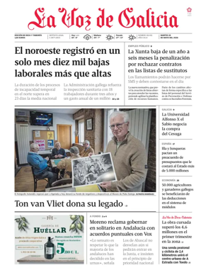 Cover of La Voz de Galicia (Deza)