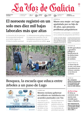 Cover of La Voz de Galicia (Lugo)