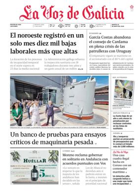 Cover of La Voz de Galicia (Vigo)