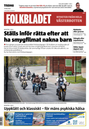 Cover of Folkbladet Vasterbotten