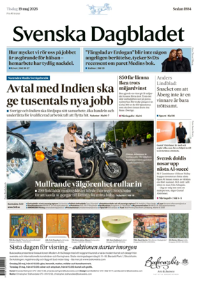 Cover of Svenska Dagbladet