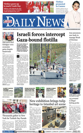 Cover of Hurriyet Daily News & Economic Review