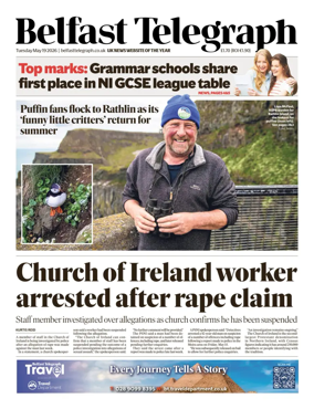 Cover of Belfast Telegraph