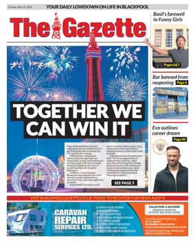 Cover of Blackpool Gazette