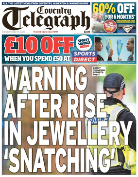 Cover of Coventry Telegraph