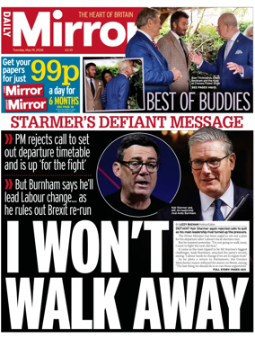 Cover of Daily Mirror
