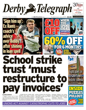 Cover of Derby Telegraph