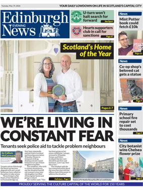 Cover of Edinburgh Evening News