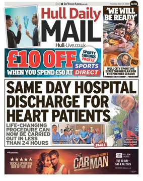 Cover of Hull Daily Mail