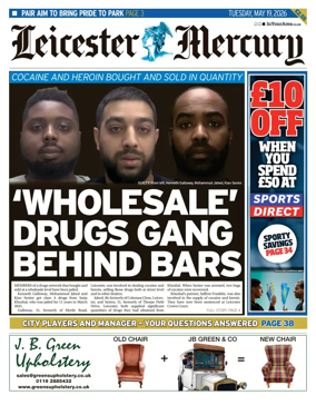 Cover of Leicester Mercury