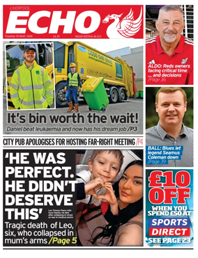 Cover of Liverpool Echo