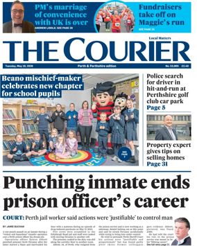 Cover of The Courier & Advertiser (Perth and Perthshire Edition)