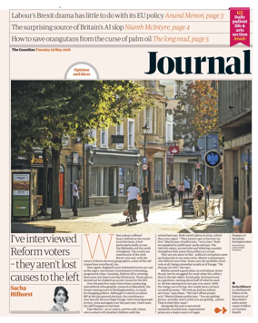 Cover of The Guardian e-paper Journal