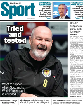 Cover of Herald Sport