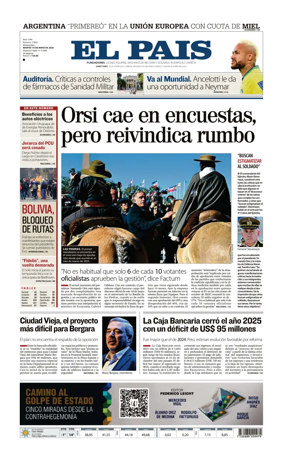 Cover of El Pais (Uruguay)