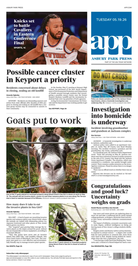 Cover of Asbury Park Press