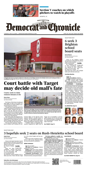 Cover of Democrat and Chronicle