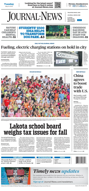 Cover of Hamilton Journal News