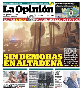 Cover of La Opinion