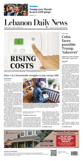 Cover of Lebanon Daily News