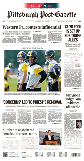 Cover of Pittsburgh Post-Gazette