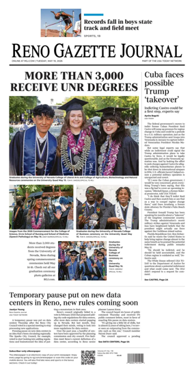 Cover of Reno Gazette Journal