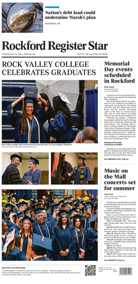 Cover of Rockford Register Star