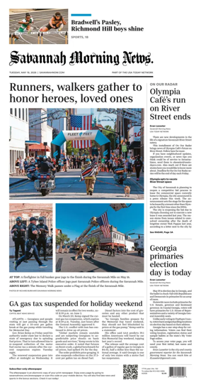 Cover of Savannah Morning News