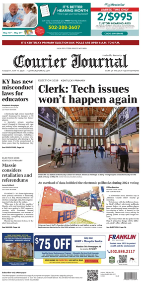 Cover of The Courier-Journal (Louisville)