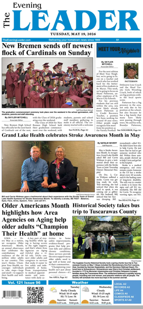 Cover of The Evening Leader